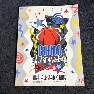 1992 NBA All Star Game Program - Orlando All Star Weekend - Vintage Sports Book
